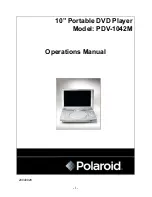 Polaroid PDV-1042M Operation Manual preview