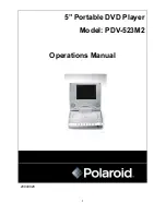 Предварительный просмотр 1 страницы Polaroid PDV-523M2 Operation Manual