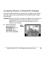 Preview for 62 page of Polaroid PhotoMAX PDC 1320 User Manual