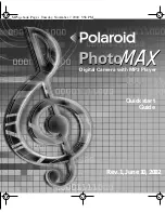 Polaroid PhotoMAX Quick Start Manual preview