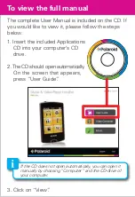 Preview for 3 page of Polaroid PMP281-8 User Manual