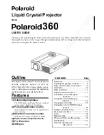 Preview for 2 page of Polaroid Polaroid 360 User Manual