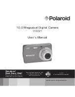 Preview for 1 page of Polaroid T1031 - Digital Camera - Compact User Manual