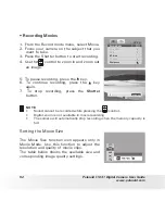 Preview for 52 page of Polaroid T1031 - Digital Camera - Compact User Manual