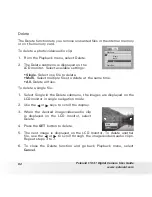 Preview for 62 page of Polaroid T1031 - Digital Camera - Compact User Manual