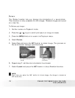 Preview for 70 page of Polaroid T1031 - Digital Camera - Compact User Manual