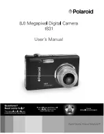 Preview for 1 page of Polaroid t831 - Digital Camera - Compact User Manual