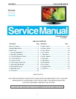 Preview for 1 page of Polaroid TLM-23201B Service Manual