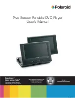 Preview for 1 page of Polaroid Two Screen Portable DVD Player User Manual