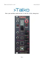 Preview for 1 page of Polaxis Talko User Manual