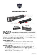 Preview for 1 page of Police Force PFCL2F54 Instructions