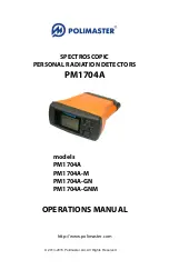 Предварительный просмотр 1 страницы Polimaster PM1704A Operation Manual