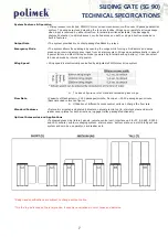 Preview for 7 page of polimek SG55 Installation And Maintenance Manual