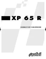 Polini XP 65 R Use And Maintenance Manual preview