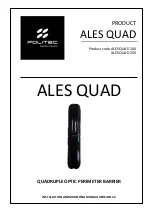 Preview for 1 page of Politec ALES QUAD 160 Installation And Mounting Manual