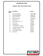 Preview for 20 page of Polivac GAZ20 Instruction Manual