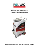 Polivac Predator MK I Operations Manual & Trouble Shooting Manual preview