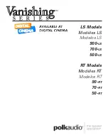 Preview for 1 page of Polk Audio 90-RT Manual