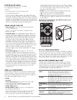 Предварительный просмотр 26 страницы Polk Audio DSW microPRO 2000 Owner'S Manual