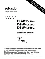 Polk Audio DSWPR0440wI Owner'S Manual предпросмотр