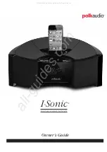 Предварительный просмотр 1 страницы Polk Audio I-Sonic Digital Audio System Owner'S Manual