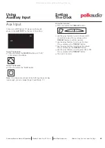 Preview for 15 page of Polk Audio I-Sonic Digital Audio System Owner'S Manual