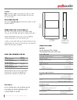 Предварительный просмотр 2 страницы Polk Audio LCi-RTSC Cutsheet