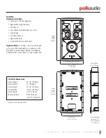 Предварительный просмотр 3 страницы Polk Audio LCi-RTSC Cutsheet