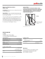 Предварительный просмотр 4 страницы Polk Audio LCi-RTSC Cutsheet