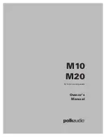 Предварительный просмотр 1 страницы Polk Audio M M20 Owner'S Manual