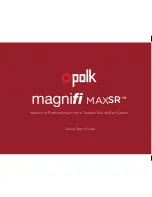 Предварительный просмотр 1 страницы Polk Audio MagniFi MAX SR Quick Start Manual