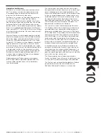 Preview for 4 page of Polk Audio MIDOCK10 User Manual