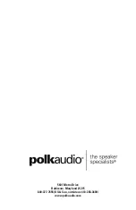 Preview for 16 page of Polk Audio Patio25 Owner'S Manual