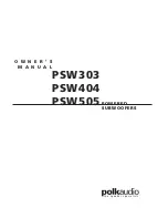 Preview for 1 page of Polk Audio PSW303 Owner'S Manual