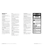 Preview for 1 page of Polk Audio PSW550 Instruction Manual