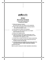 Предварительный просмотр 1 страницы Polk Audio RC65i User Manual