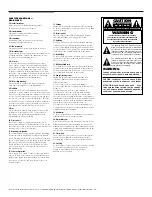 Preview for 2 page of Polk Audio RTI100 Owner'S Manual