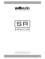 Предварительный просмотр 8 страницы Polk Audio SR6500 Owner'S Manual