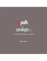 Polk Audio Striker P1 Setup Manual предпросмотр