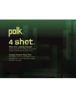 Preview for 1 page of Polk Mono 4 shot User Manual