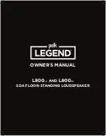 Polk Mono LEGEND L800LC Owner'S Manual preview