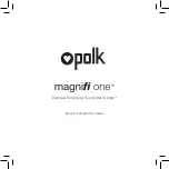 Preview for 2 page of Polk Mono MagniFi One Important Product Information