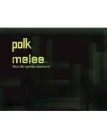 Polk Mono Melee User Manual preview