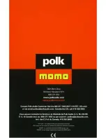 Preview for 16 page of Polk Mono Momo MM2084 Owner'S Manual