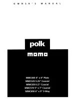 Polk Mono Momo MMC460 Owner'S Manual preview