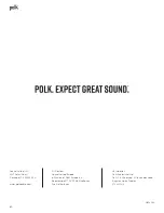 Preview for 80 page of Polk Mono Monitor XT15 Owner'S Manual