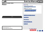 Polk Mono PBDB Service Manual preview
