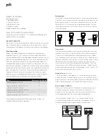 Preview for 4 page of Polk Mono Reserve R900 Owner'S Manual