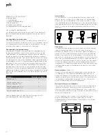 Preview for 34 page of Polk Mono Reserve R900 Owner'S Manual