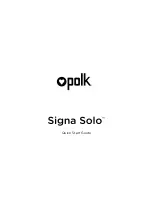 Polk Mono Signa Solo Quick Start Manual preview